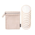 thumbnail image 1 of MOY Reusable Makeup Remover Pads, Eco-Friendly Cotton & Bamboo Rounds for Toner & Exfoliants, Includes Washable Bag for Laundry & Storage, 10 Count, 1 of 5
