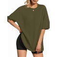 thumbnail image 1 of MOYIKO Oversized T Shirts for Women Short Sleeve Loose Fit Crewneck Tees Summer Tops, 1 of 7