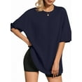 thumbnail image 1 of MOYIKO Oversized T Shirts for Women Short Sleeve Loose Fit Crewneck Tees Summer Tops, 1 of 8
