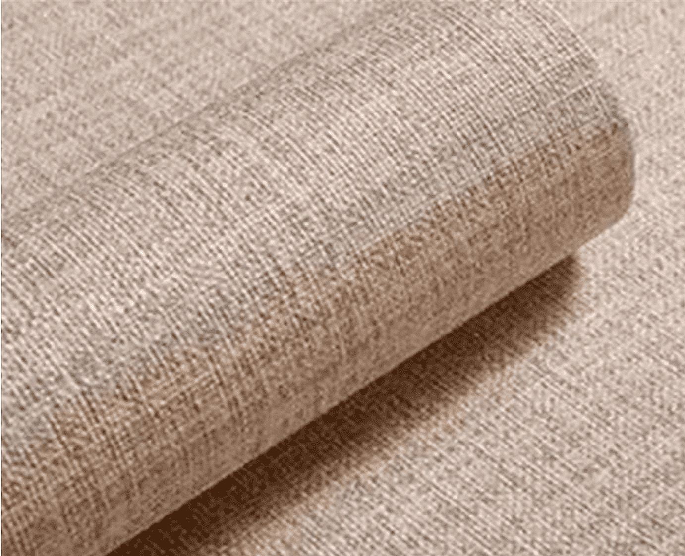 MOYISHI 10ft Textured Fabric Wallpaper Faux Grasscloth Khaki Peel and