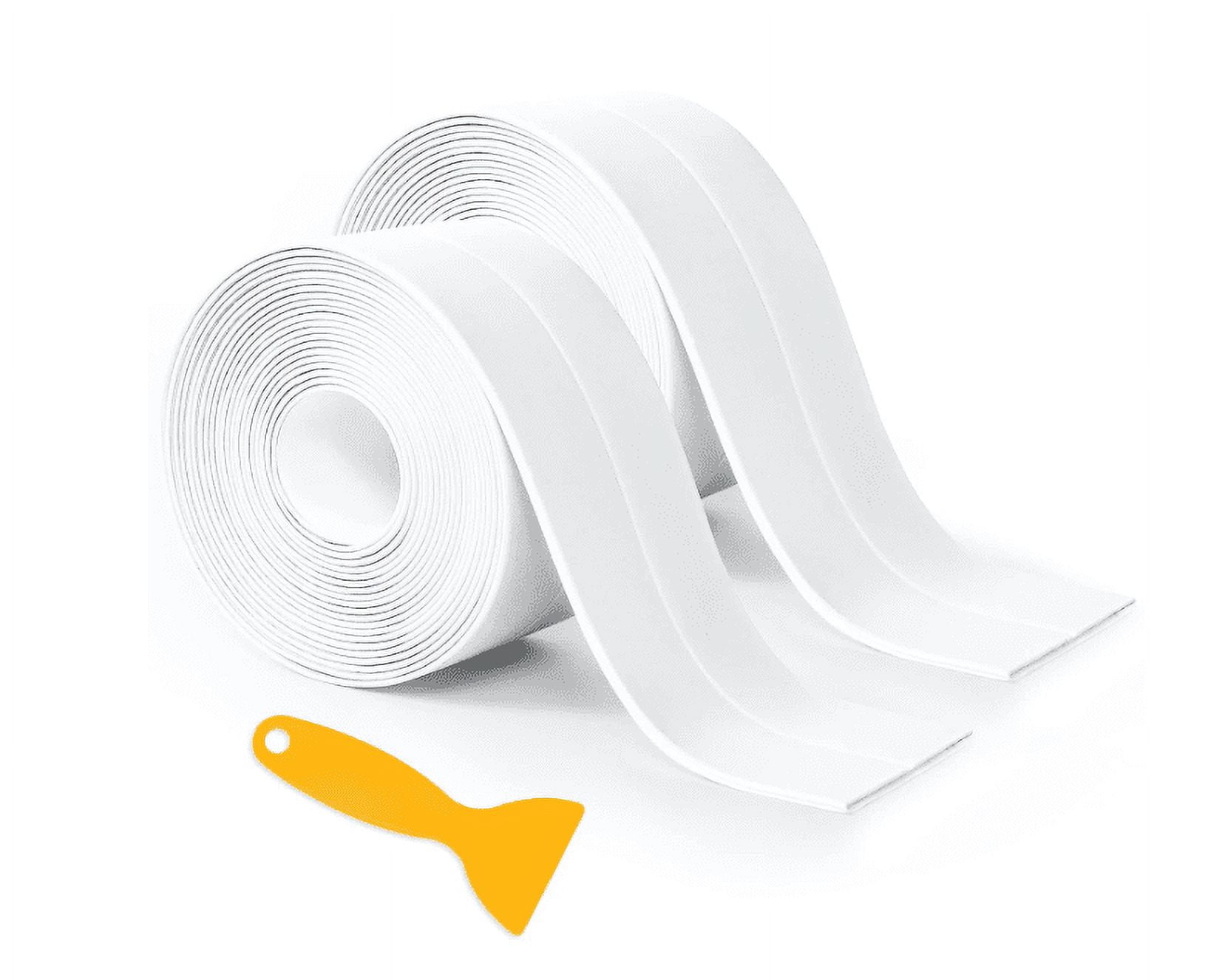 MOYISHI 2 Packs Caulk Tape, Self Adhesive Caulk Strip Waterproof