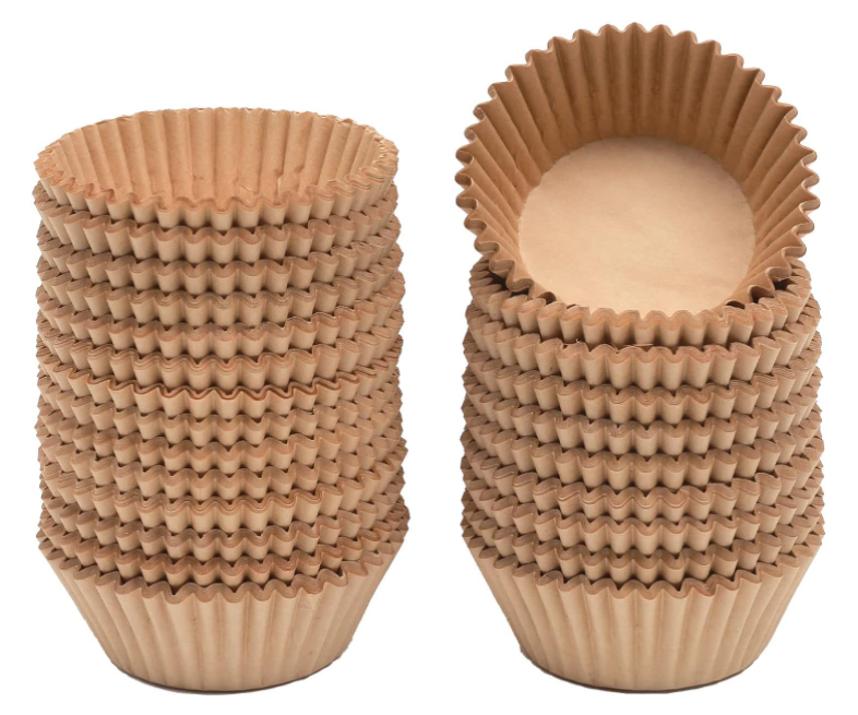 MOYISHI 200 Count Jumbo Cupcake Liners Natural Muffin Liners Food Grade
