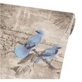 thumbnail image 1 of MOYISHI Blue Birds Contact Paper Handwriting Pattern Self-Adhesive Shelf Liner Locker Sticker 17.7 Inch By 9.8 Feet, 1 of 4