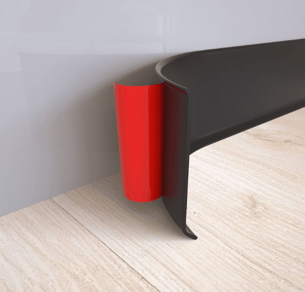 MOYISHI Flexible Baseboard Molding Trim, 3.94 Inch x39.37 Inch  Peel and Stick Vinyl Wall Base Cove Base, Self-Adhesive Rubber Wall Base Moulding Trim(Black)