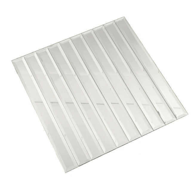 MOYISHI Peel and Stick Mirror Mosaic Tile, 1.2" x 12" Strip Glass Tiles ...