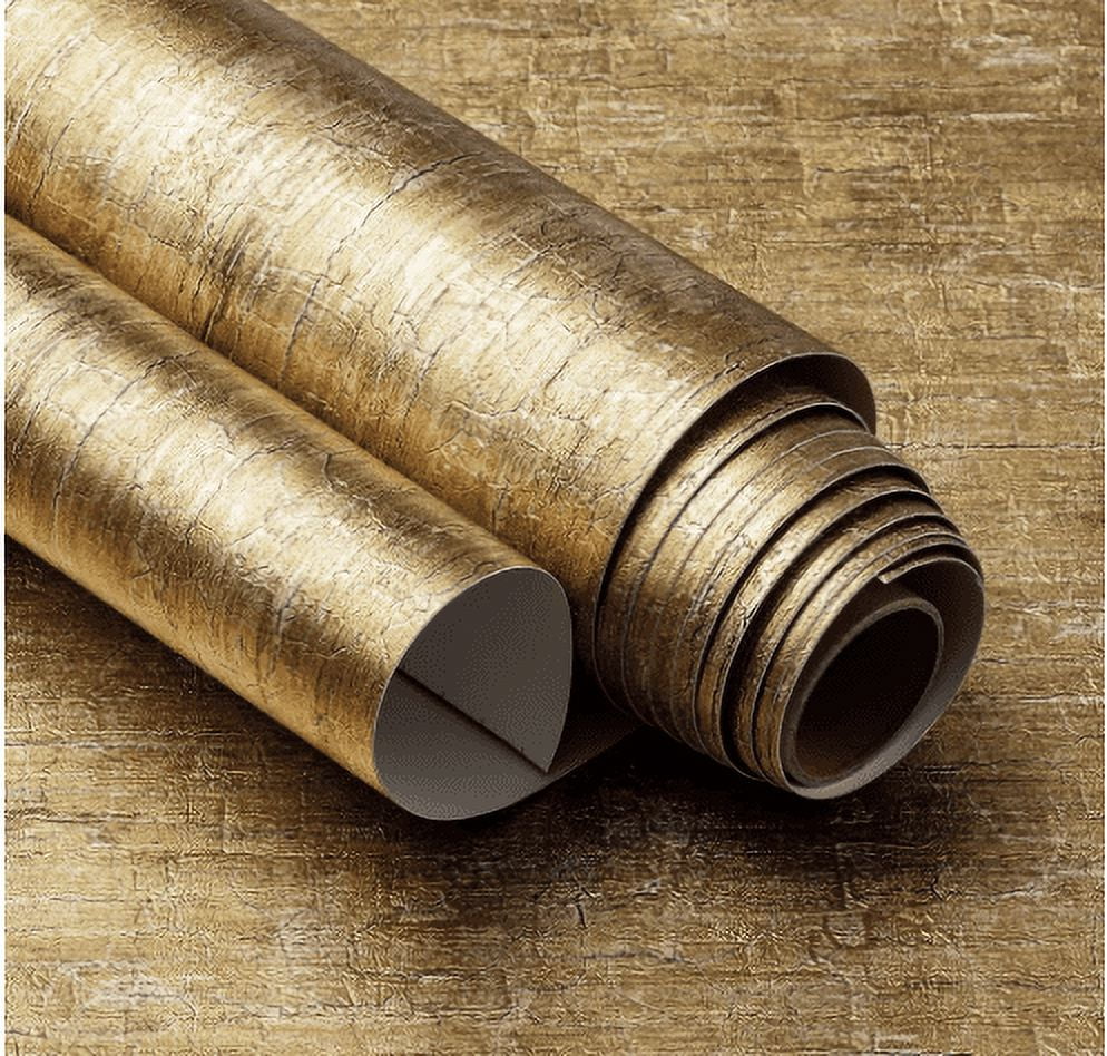 Image result for MOYISHI Textured Gold Pull and Stick Wallpaper (24" x 118", Rough ...