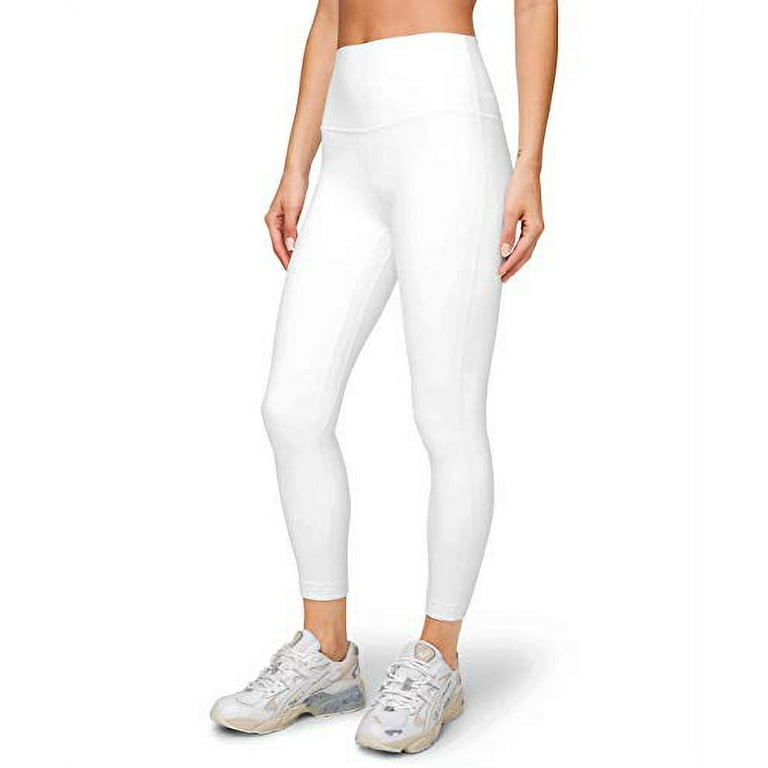 MOYOOGA High Waisted Workout Leggings for Women Tummy Control 7/8 Length  Yoga Pants (White, XS)