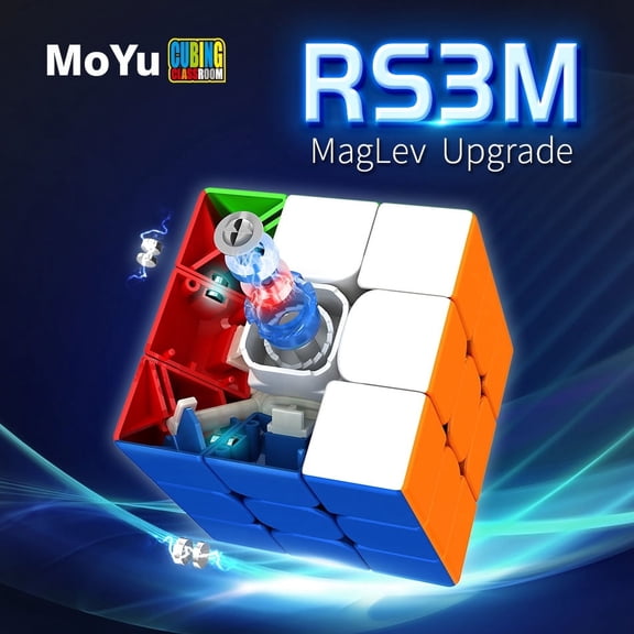 MOYU RS3M Maglev 3x3 Speed Magic Cube Cubing Classroom Professional Cube Puzzle Toys Kid'S Gifts