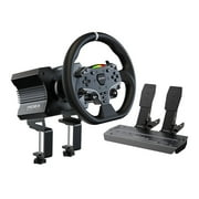 Open Box MOZA R5 All-in-One PC Gaming Racing Simulator 4PCS Bundle 5.5Nm Direct Drive Wheel Base, 11-inch Racing Wheel, Anti-Slip Pedals and a Desk Clamp, Cloud-based App Control [Windows/PC]