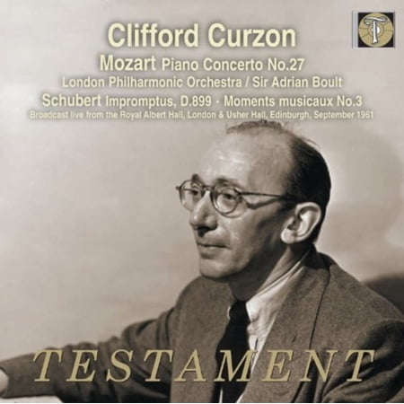 MOZART PIANO CONCERTO NO.27 (W.LONDON PHILHARMONIC/ ADRIAN BOULT). SCHUBERT THE FOUR IMPROMPTUS