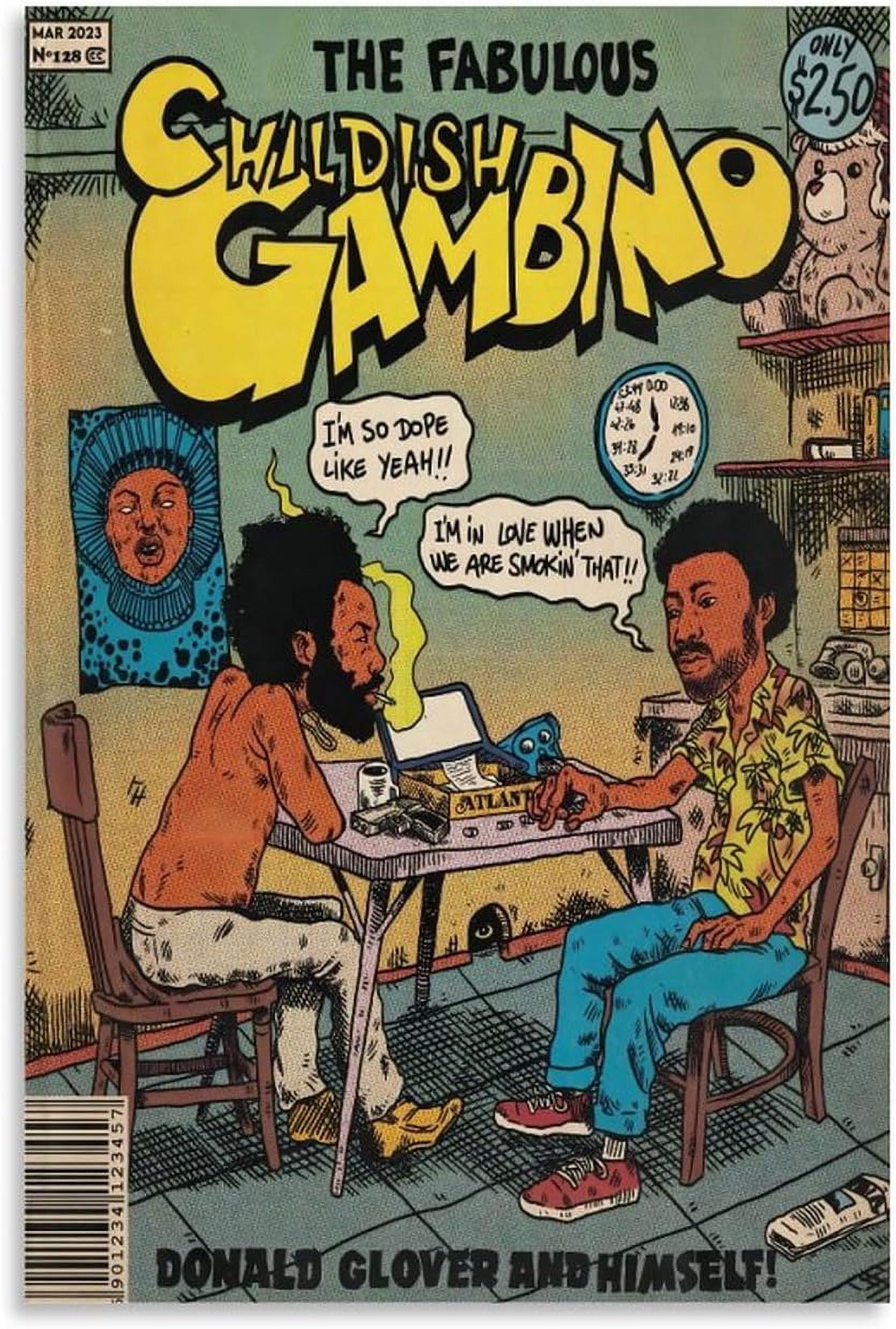 MOZEU J Cole Poster Rapper Hip-hop Comic Art Poster Posters for Room ...