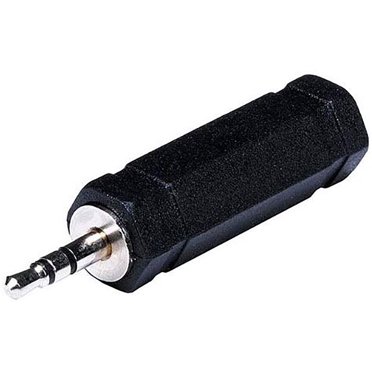 6.3mm Stereo Male To 3.5mm Female Gold Coupler Adapter – Unbranded, #02