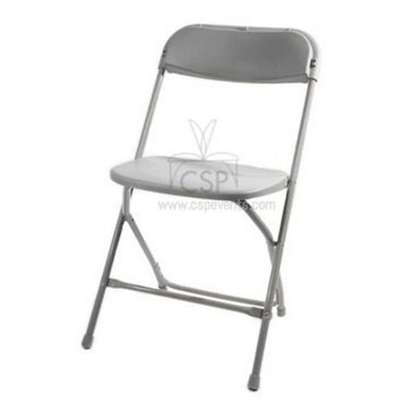 MP-101-GR-H-6 Max Gray Poly Performance Folding Chair - 31 in. - Set of 6