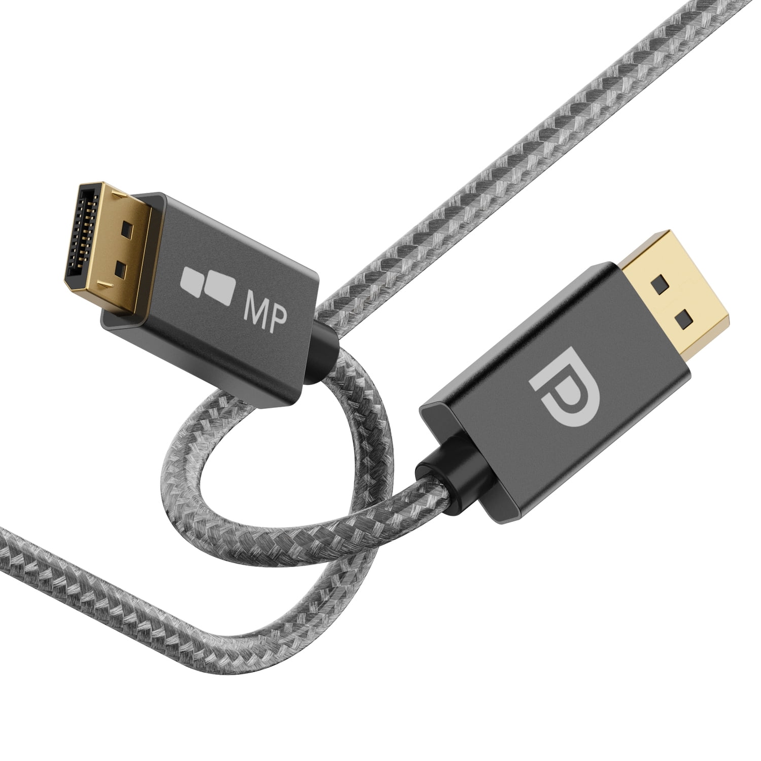 MP 6-Ft. 8K DisplayPort Cable, Gray, 100-1006P01