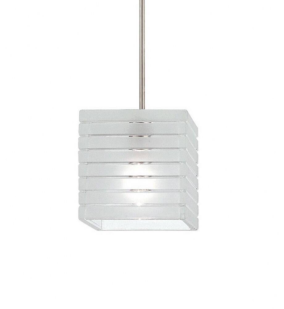 MP-914LED-FR/BN-WAC Lighting-Tulum Monopoint Pendant 1 Light-4 Inches Wide by 4 Inches High Frosted  Brushed Nickel Finish with Frosted Glass - image 1 of 6