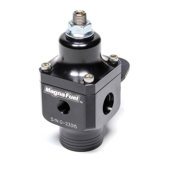 MP-9633-BLK 2-Port Fuel Regulator with 10AN Inlet & 6AN Outlets