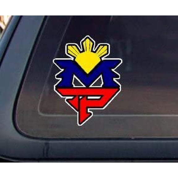 MP: Manny Pacquiao Philippine Flag Sun Car Decal/Stickers