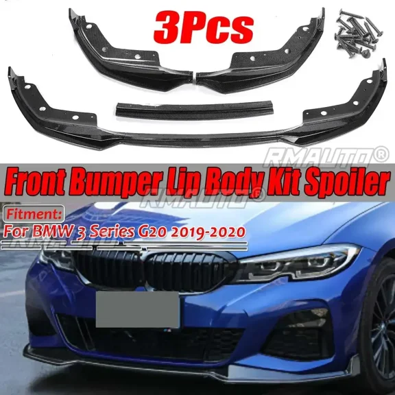 MP Style G20 Lip Car Front Bumper Lip Spoiler Diffuser Detachable Body Kit Cover Guard For BMW 3 Series G20 2019 2020 Body Kit