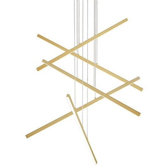 MP10305-BG-Kuzco Lighting-Vega - 158W LED Pendant-1.5 Inches Tall and 0.75 Inches Wide-Brushed Gold Finish