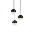 thumbnail image 1 of MP10503-BK-Kuzco Lighting-Supernova - 6 Inch 15W 3 LED Pendant   Black Finish with Heavy Frosted Acrylic Glass, 1 of 2