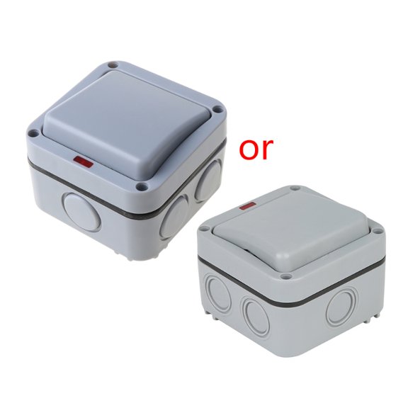 MP12 Waterproof Dust-proof Wall Switch Socket for Garden Courtyard Lawn Garage