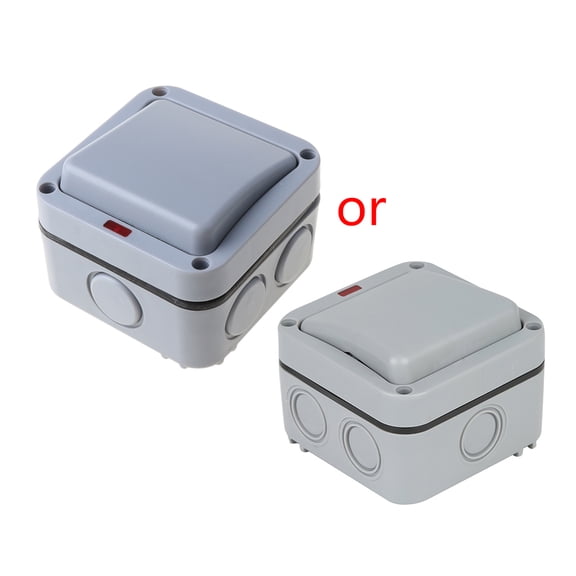 MP12 Waterproof Outdoor External Wall Switch for Outdoor Garden, Workshop, Yard