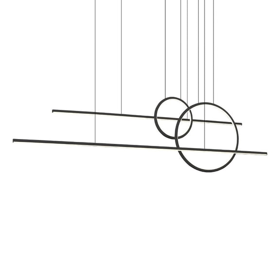 MP14956-BK-Kuzco Lighting-Chute Calypso - 72W LED Pendant-15.75 Inches Tall and 11.88 Inches Wide-Black Finish