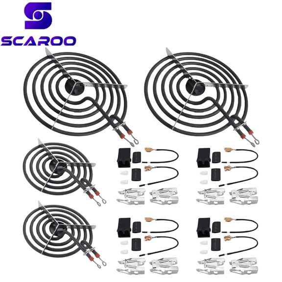 MP21YA 8" (2) MP15YA 6"(2) Electric Range Stove Burner Element with 330031( 4) 4-Pack