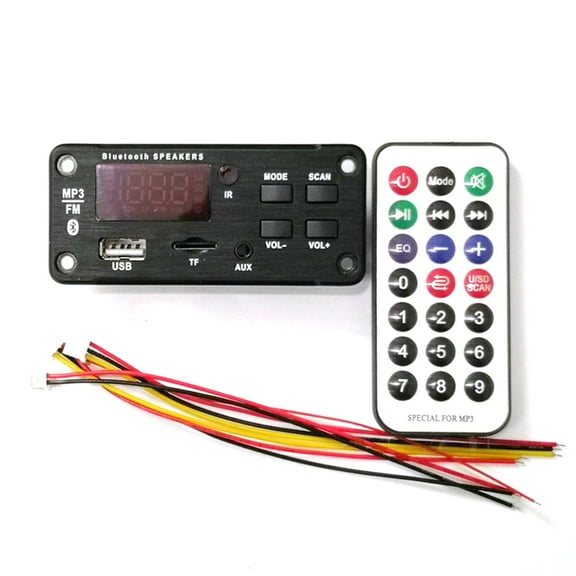 MP3 Decoder Board, JQ-D022BT Bluetooth-compatible Audio Receiver Wide Application High-sensitivity Convenient Bluetooth-compatible 5.0 Bluetooth-compatible Decoder Board for Car