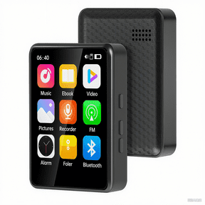 64GB MP3 Player with Bluetooth 5.2, Full TouchScreen 2.4" Portable MP3 Player with HD Speaker, FM Radio, HiFi Sound Digital Music Player with Voice Recorder & Expandable SD Card Slot, E-Book