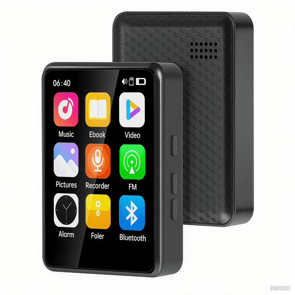 64GB MP3 Player with Bluetooth 5.2, Full TouchScreen 2.4" Portable MP3 Player with HD Speaker, FM Radio, HiFi Sound Digital Music Player with Voice Recorder & Expandable SD Card Slot, E-Book