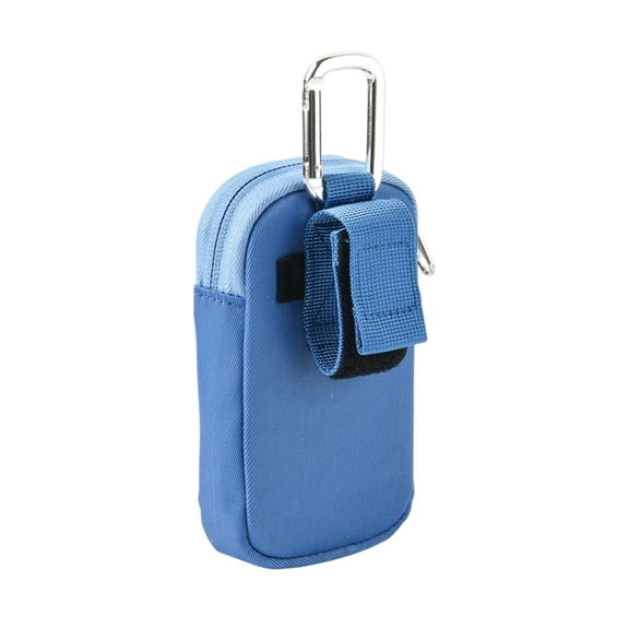 MP3/MP4 Storage Bag Travel Carrying Case Music Player Pouch with Carabiner Anti-Drops and Dustproof Protective Cover