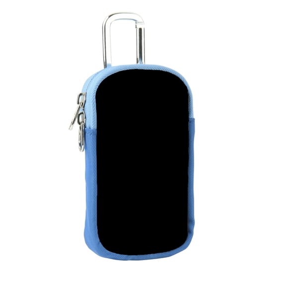 MP3/MP4 Storage Bag Travel Carrying Case Music Player Pouch with Carabiner Anti-Drops and Dustproof Protective Cover