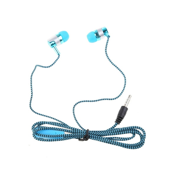 MP3 MP4 Wired Earbuds In-ear Braided Cord Headset Phone Computer Headphone