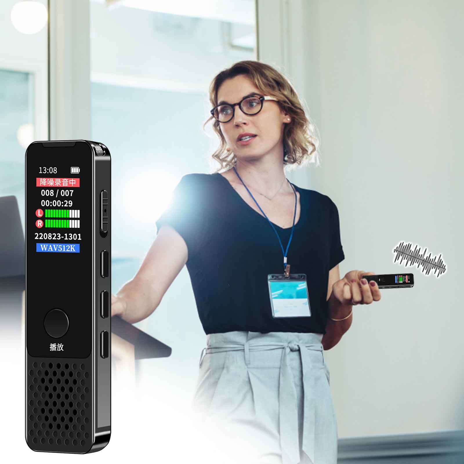 MP3 Player 32GB with Speaker Earphone Portable HiFi Lossless Sound MP3