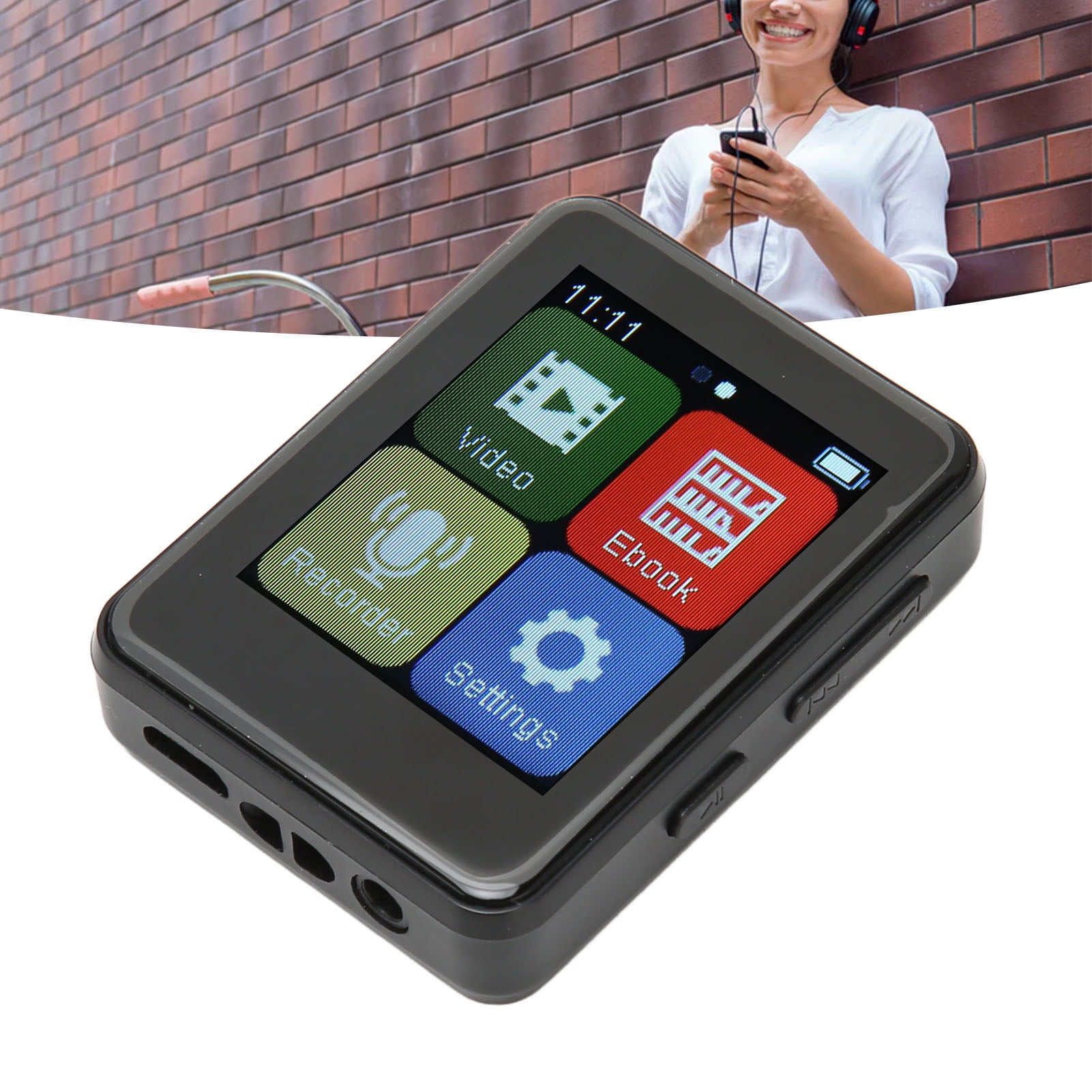 MP3 Player 5.0, 1.8 Inch Full Touch Screen Music Player, Streaming