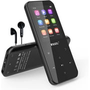 MP3 Player with Bluetooth 5.0, Portable Digital Music Player 32GB with FM Radio, Voice Recorder, E-Book Reader, Video, Pedometer, Alarm Clock, Supports up to 128GB Micro SD Card