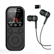 MP3 Player,Bluetooth Music Player with 64GB Memory Card,Earphone,Build-in Speaker/Photo/Video Play/FM Radio/Voice Recorder,BT5.4 Portable Music Player Supports up to 128GB for Kids,Running,Walking