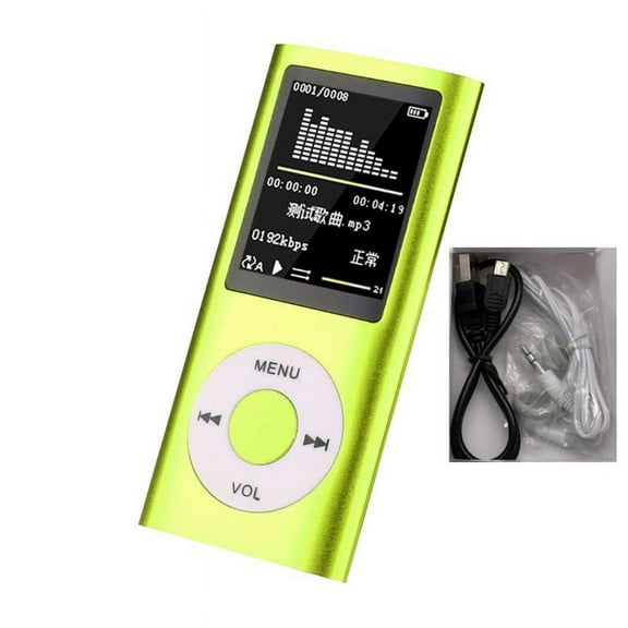 MP3 Player, Music Player with headset, Ultra Slim Music Player with Build-in Speaker, Photo Viewer, Video Play, FM Radio, Voice Recorder, E-Book Reader,1.8 LCD