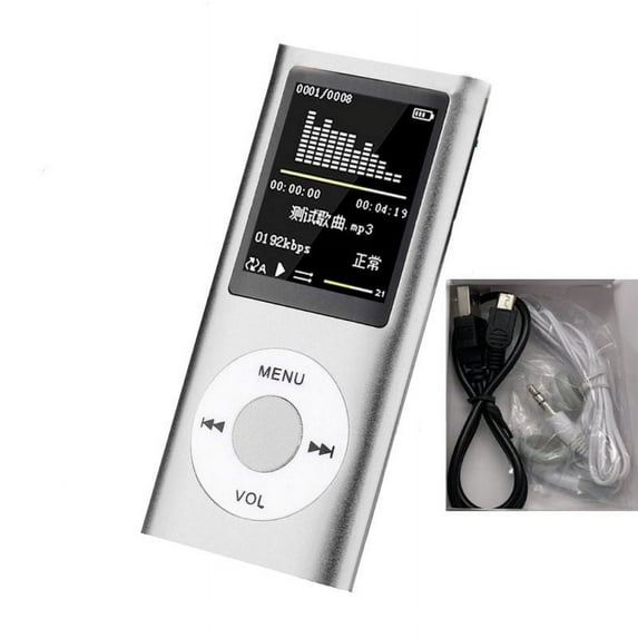 MP3 Player, Music Player with headset, Ultra Slim Music Player with Build-in Speaker, Photo Viewer, Video Play, FM Radio, Voice Recorder, E-Book Reader,1.8 LCD