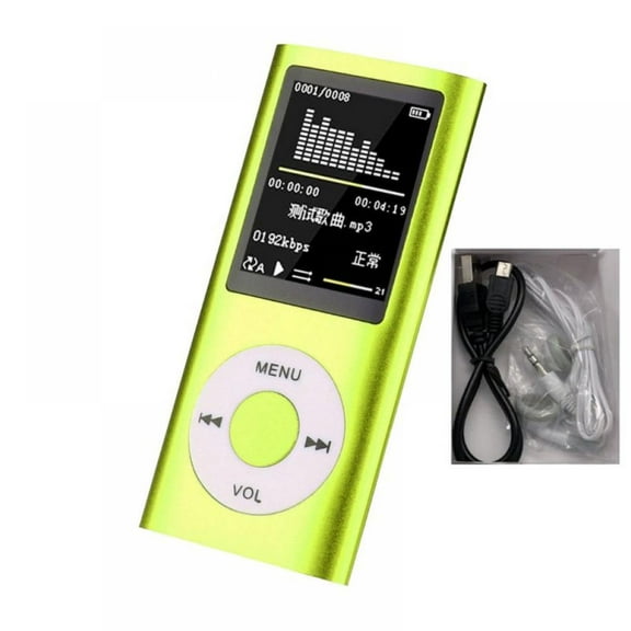 MP3 Player, Portable HiFi Lossless Sound Digital LCD Screen with Radio Voice Recorder E-Book,Player Card Reader(Headphone and usb cable Included)