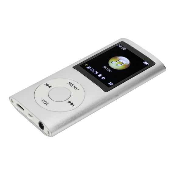 MP3 Player,MP3 Music Player Stylish Multifunctional Lossless Sound Slim 1.8 Inch LCD Screen Portable MP3 Music Player (Sliver)