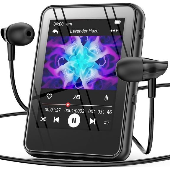 MP3 Player with - 32GB Screen Portable Music Player with Speaker, FM Radio, Expandable Memory Hi-Fi Sound Lightweight Audio Player for , Seniors &