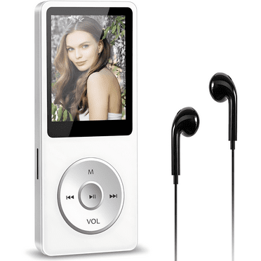 MP3 Player with Bluetooth 5.0 HiFi Sound Music Players with Speaker & TF Card Slot, Mini MP3 Media Player