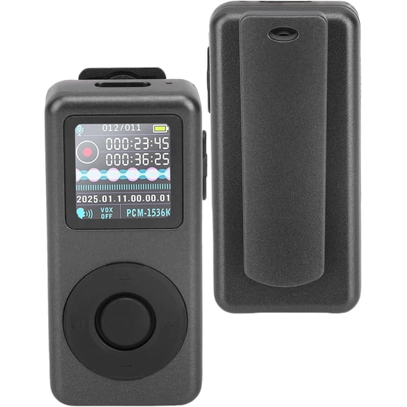 MP3 player with clip, e-book reader, voice-activated smart recorder, noise reduction function, portable sports and running music player (16GB)