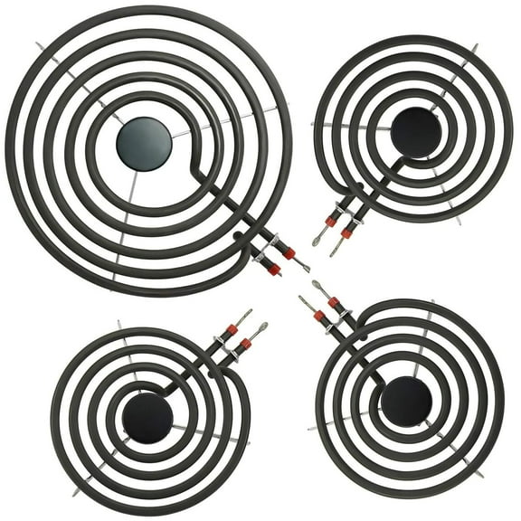 MP31YA Electric Range Burner Element for Whirlpool Kenmore Maytag Range Stove Burner Element - (3 *MP15YA 6" & 1* MP21YA 8")