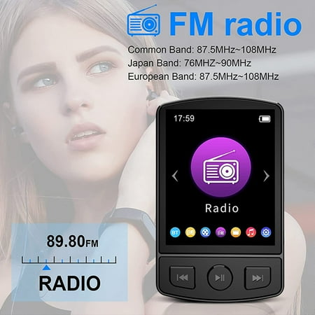 MP4 player,With Bt5.0 Screen Sound Student Portable Sound Mp3 With Student Player With Portable Player With Player Portable Mp3 Player Screen With Radio E-book With Built-in Radio Mp4