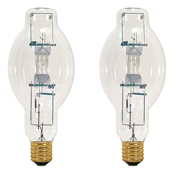 MP400/U/MOG Metal Halide HID Light Bulb 400W EX39 Base BT37 ANSI Code M135/M155 High Output HID Light 4000K Cool White 18000 Life Hours Pack of 2 Bulbs