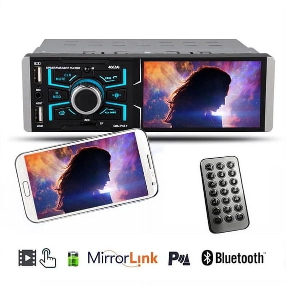 MP5 Car Player 4.1 inch Bluetooth Touch screen Car Stereo RM FM Radio AUX input USB/TF card Car Audio