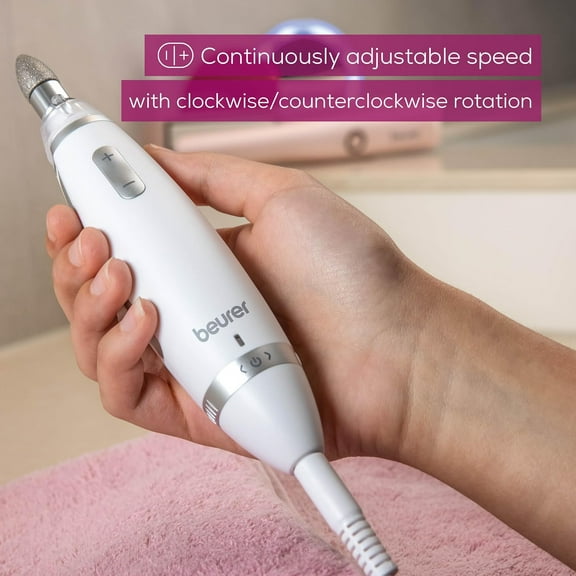 MP62 Professional Nail Drill Kit, Portable Electric File Machine with 10 Attachments & 10  Bands, Efile Dremel for Acrylic Gel Manicure and Pedicure, LED Light, with Storage Case